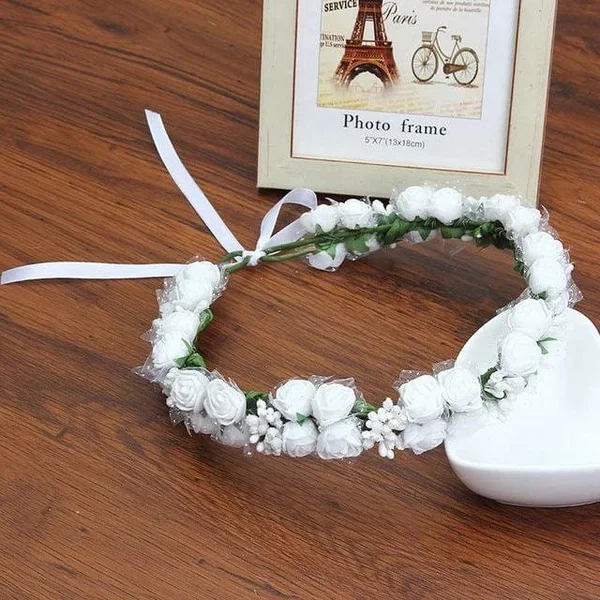 Couronne de Fleurs Bébé Baptême