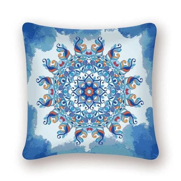 Coussin Bleu Bohème