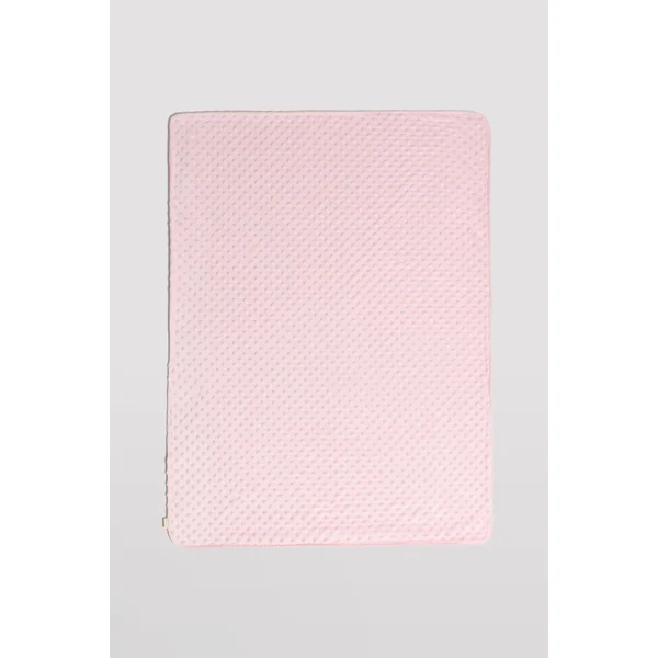 Couverture bébé à pois roses