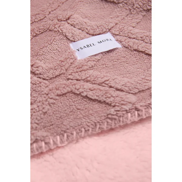 Couverture en fourrure texturée