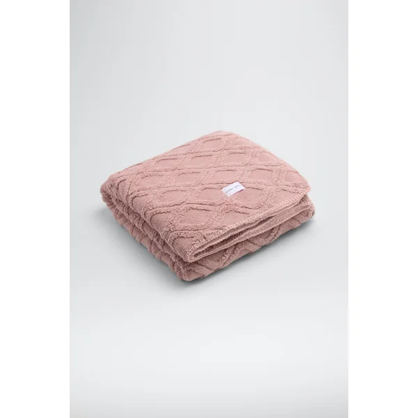 Couverture en fourrure texturée