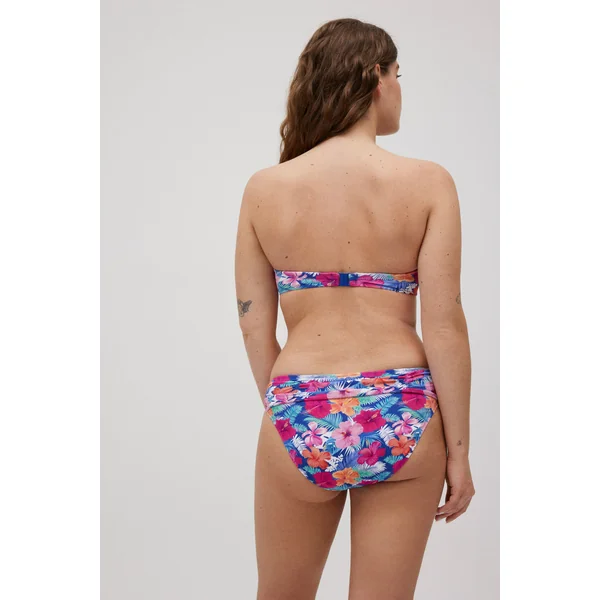 Culotte bikini galbante fleurs piqué