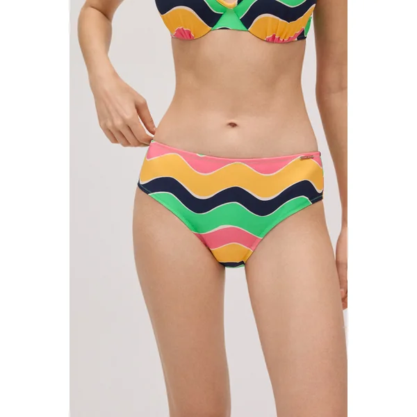 Culotte bikini réductrice midi colorée