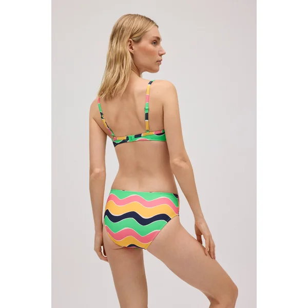 Culotte bikini réductrice midi colorée