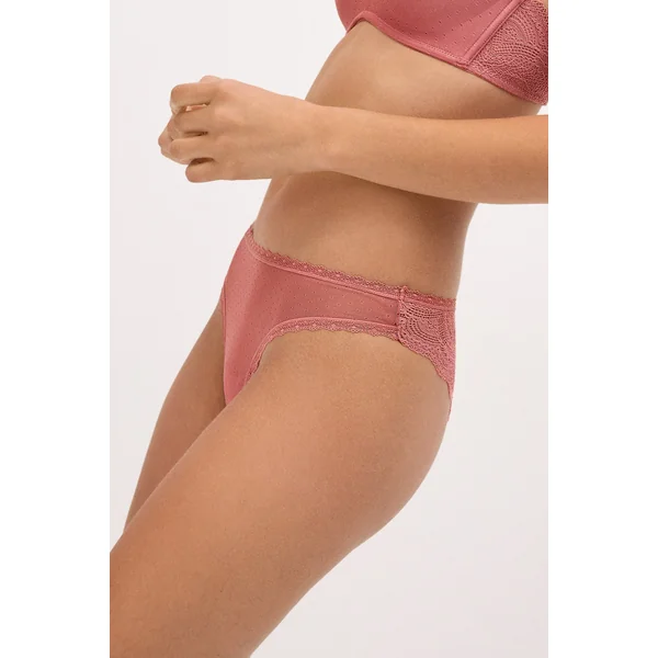 Culotte brésilienne rose transparente