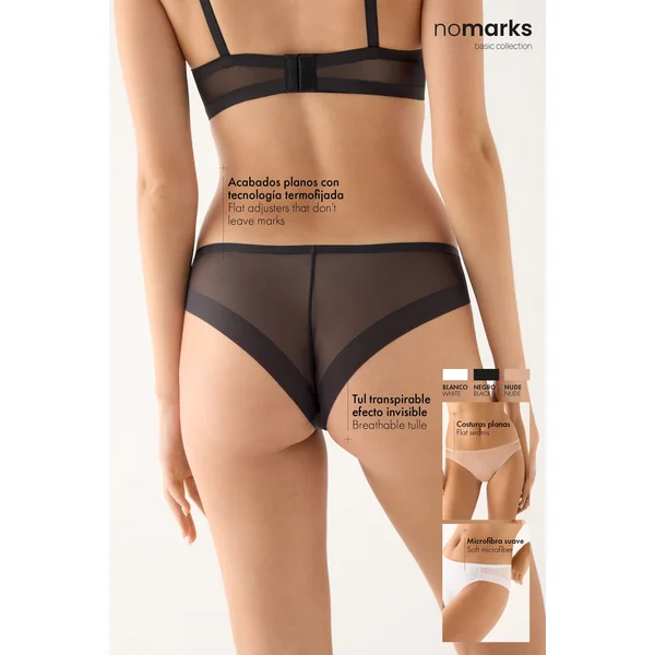Culotte brésilienne, sans marques, blanche