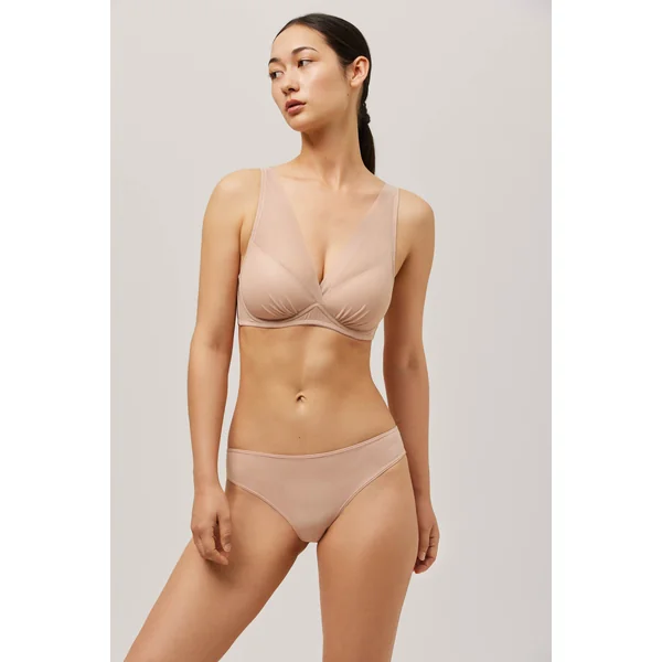 Culotte brésilienne tulle nude