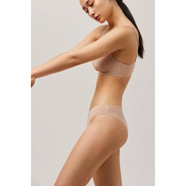 Culotte brésilienne tulle nude