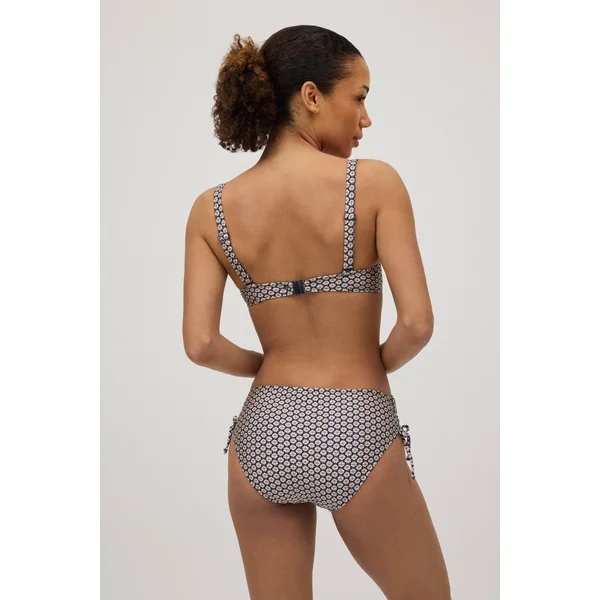 Culotte de bikini amincissante midi imprimée paillettes