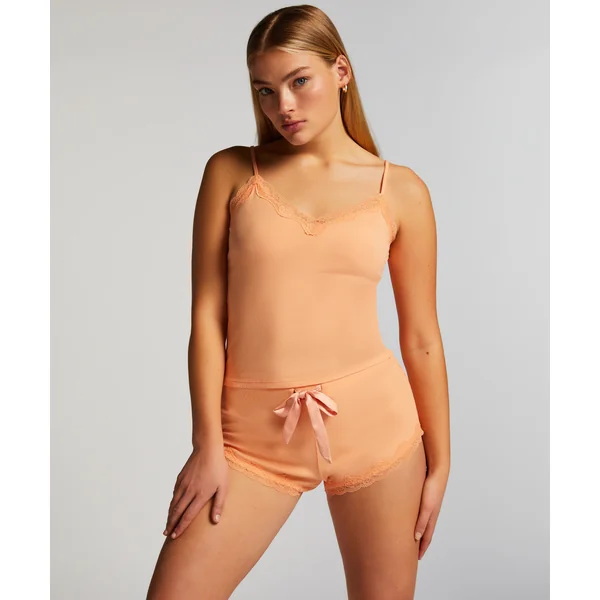 Culotte en dentelle côtelée - Rose