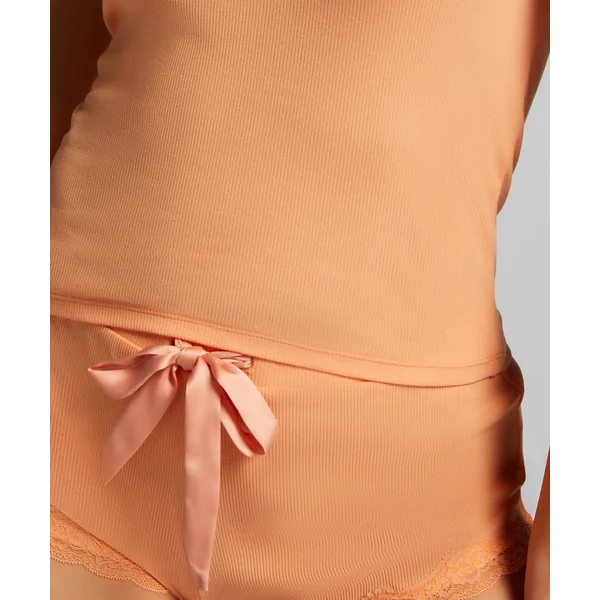 Culotte en dentelle côtelée - Rose