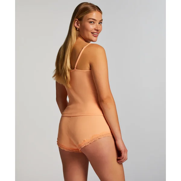 Culotte en dentelle côtelée - Rose