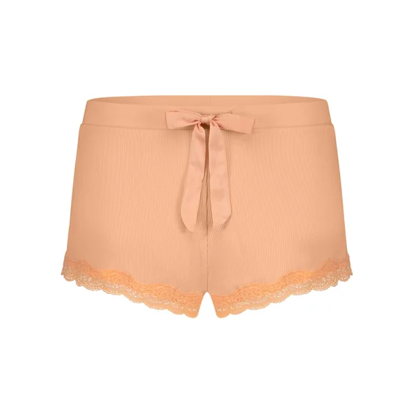 Culotte en dentelle côtelée - Rose
