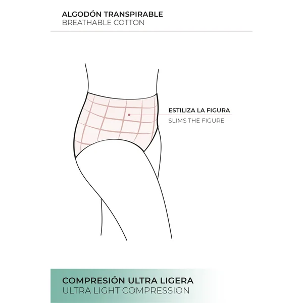 Culotte gainante noire avec détails en dentelle
