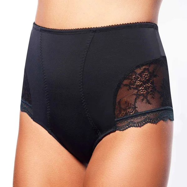 Culotte haute amincissante noir Sensuelle