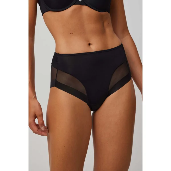 Culotte haute en tulle noir