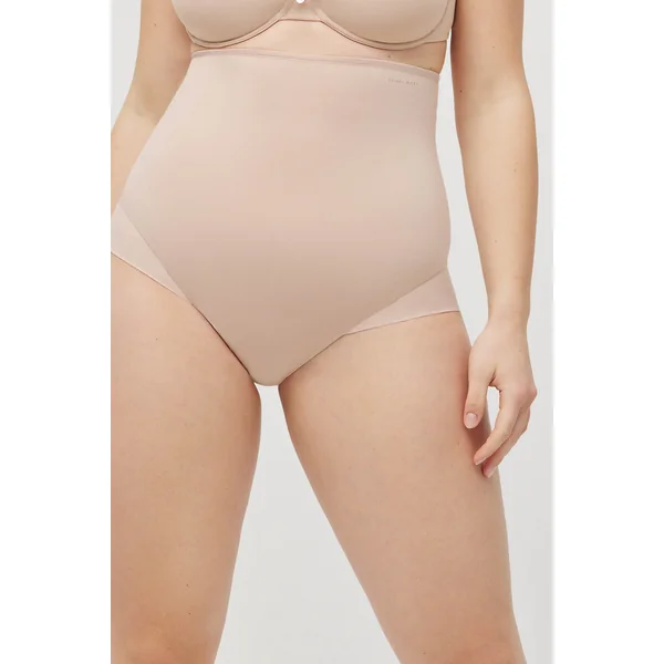 Culotte haute réductrice de compression nude moyenne