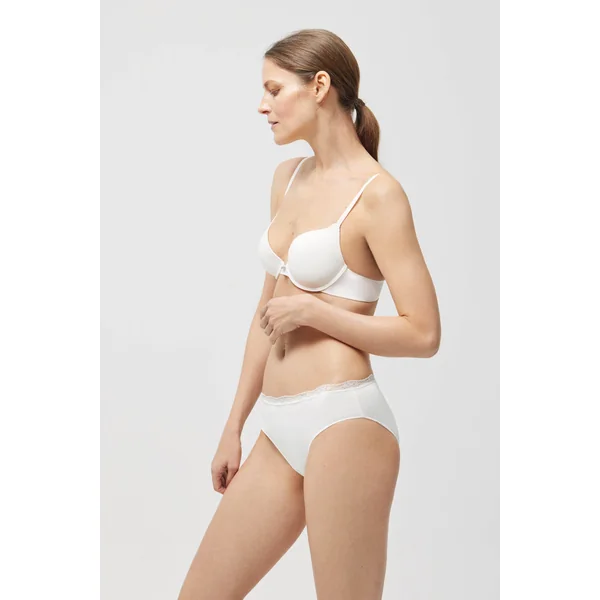 Culotte midi détails blancs