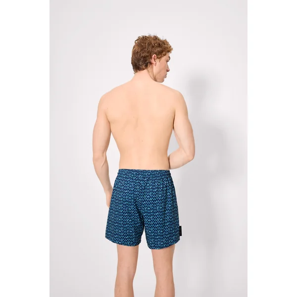 Demi-maillot de bain avec doublure en maille anti-frottement et imprimé raquette de tennis