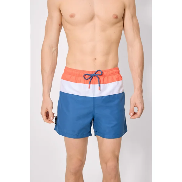 Demi-maillot de bain à rayures multicolores