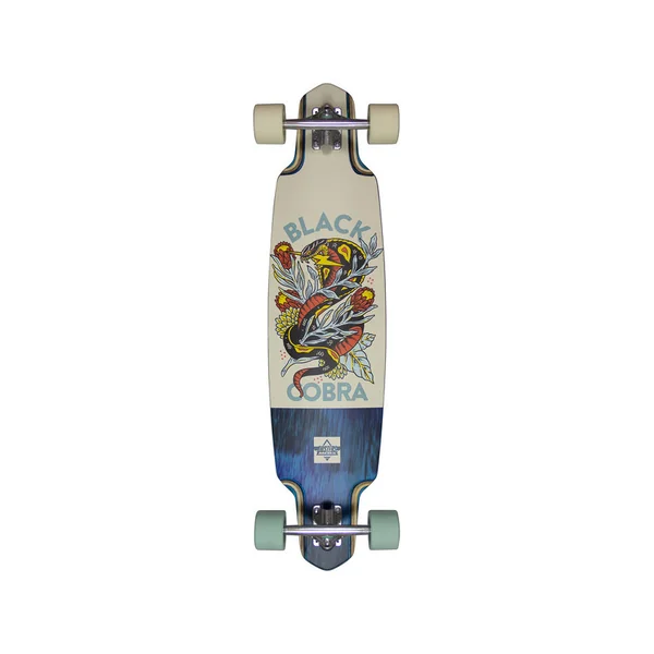 DUSTERS COMPLETE LONGBOARD COBRA 38 TEAL OFF WHITE