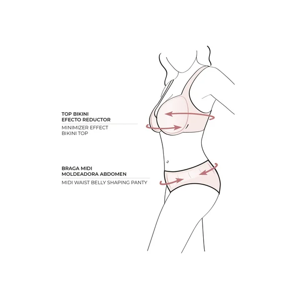 Ensemble bikini amincissant imprimé
