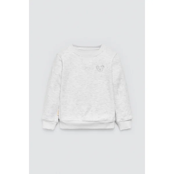 Ensemble bébé basique : sweat-shirt gris et jogging