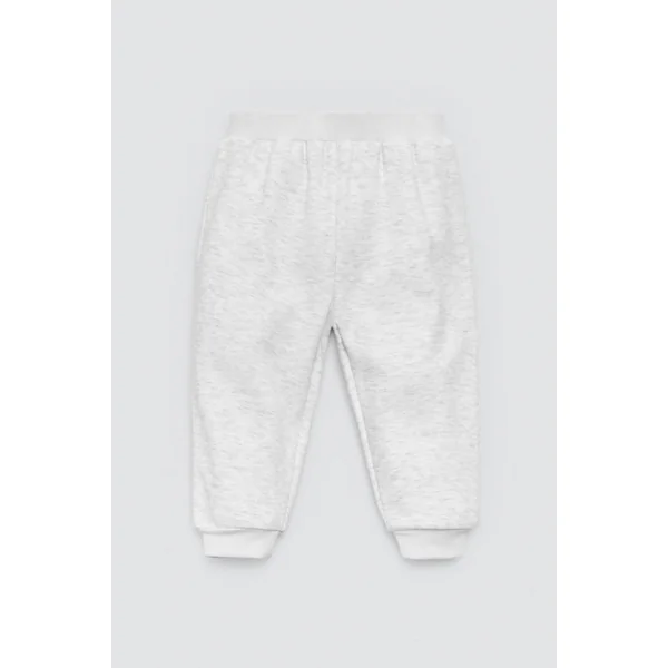 Ensemble bébé basique : sweat-shirt gris et jogging