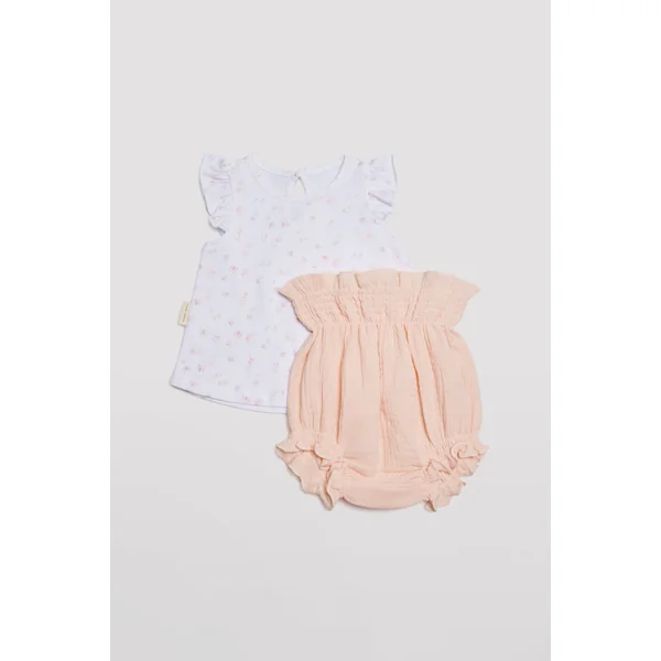 Ensemble bébé débardeur et short avec élastique
