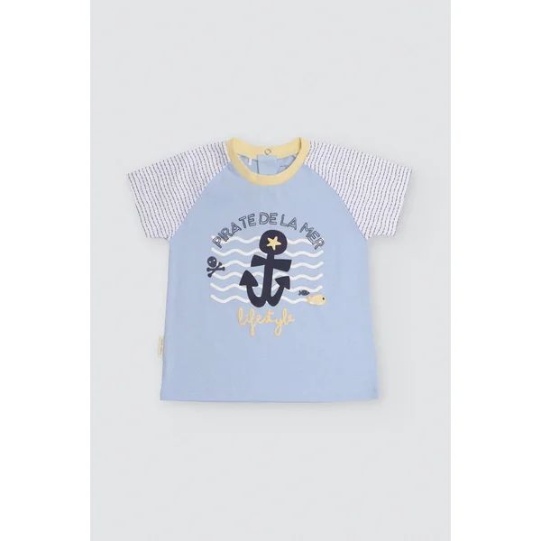 Ensemble bébé t-shirt imprimé manches courtes et short
