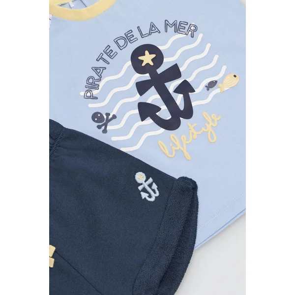 Ensemble bébé t-shirt imprimé manches courtes et short