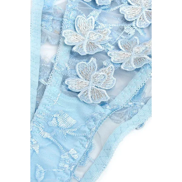 Ensemble floral bleu Céleste
