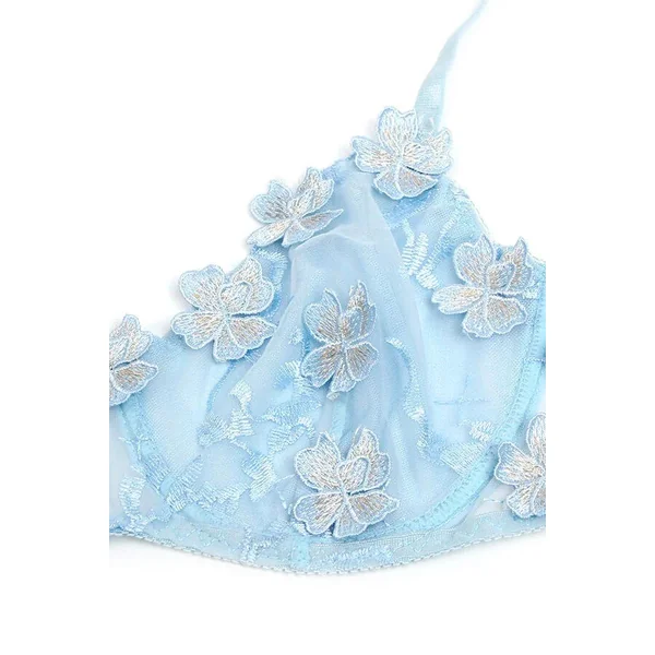 Ensemble floral bleu Céleste