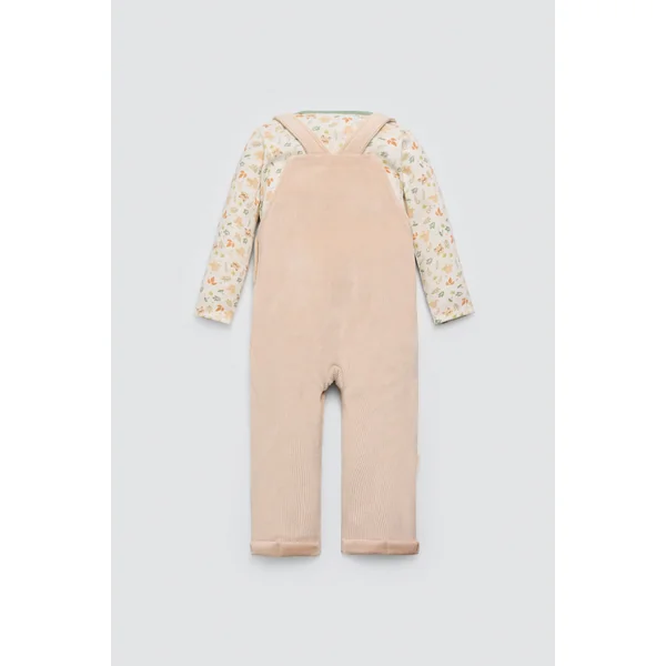 Ensemble salopette et t-shirt à manches longues pour bébé d'automne