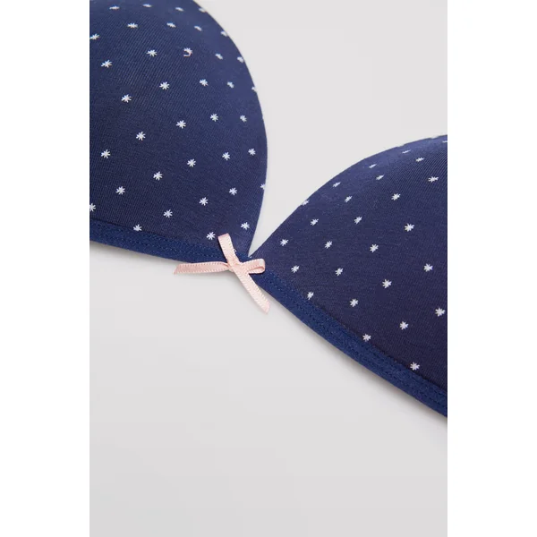 Ensemble soutien-gorge et culotte en coton motif étoile