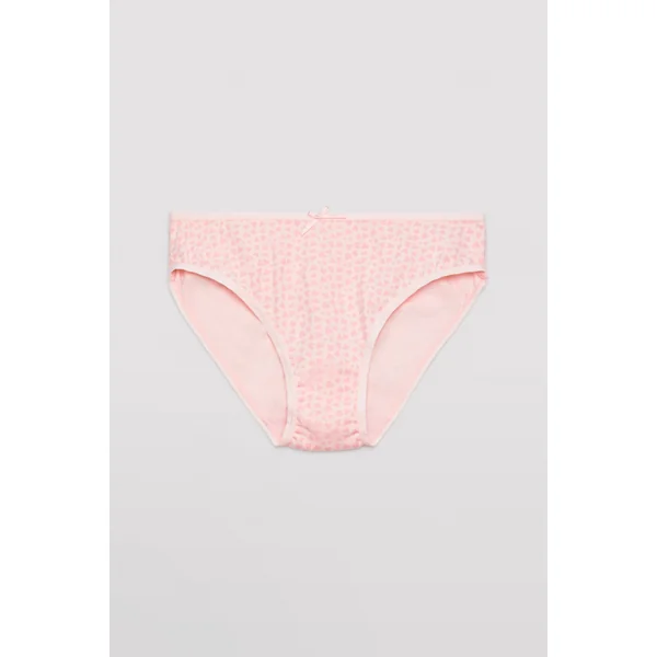Ensemble soutien-gorge et culotte en coton à imprimé cœur