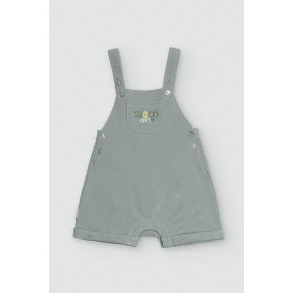 Ensemble t-shirt manches courtes et salopette bébé Crocodino