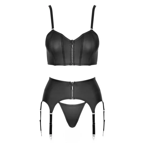 Ensemble wetlook bustier