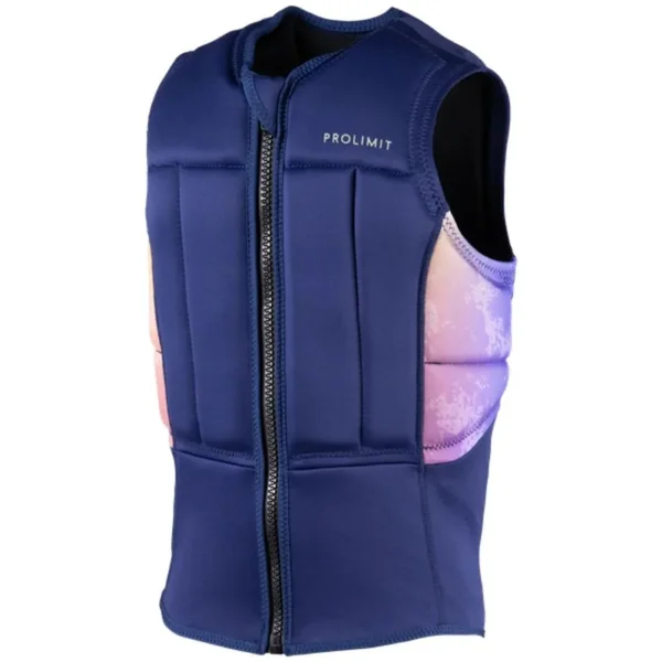 Gilet impact kitesurf/windsurf Femme PROLIMIT XF Half Padded FZ Blue/Pink M