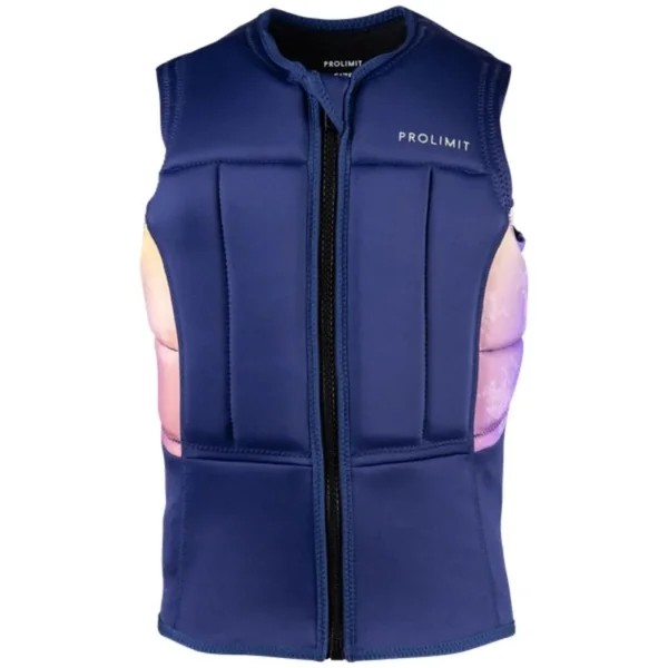 Gilet impact kitesurf/windsurf Femme PROLIMIT XF Half Padded FZ Blue/Pink M