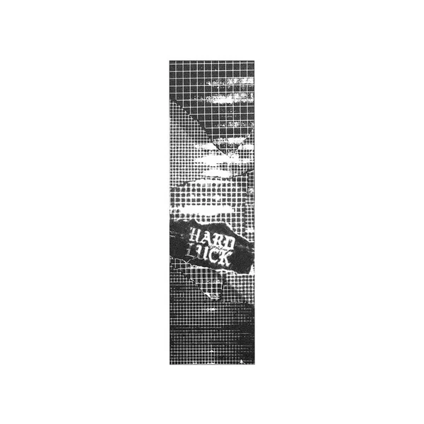 HARD LUCK GRIP PLAQUE GRIDLOCK CLEAR BLACK 9 X 33