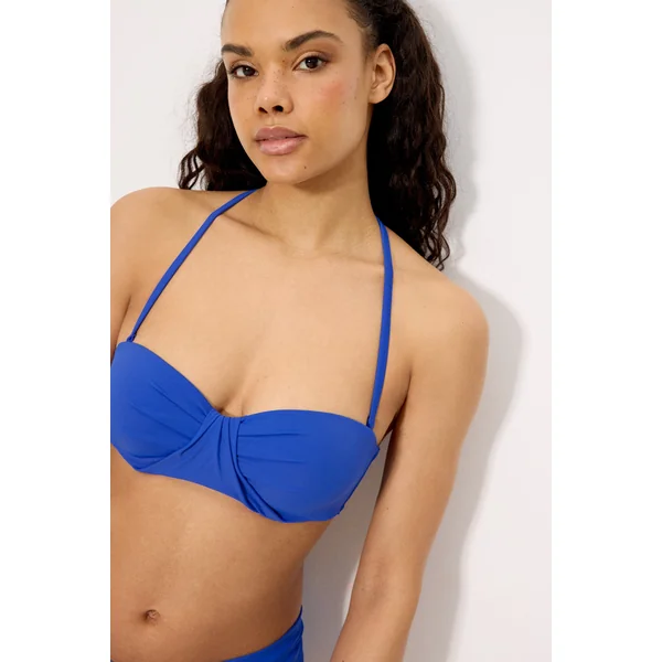 Haut de bikini bandeau bleu marine, bonnet C