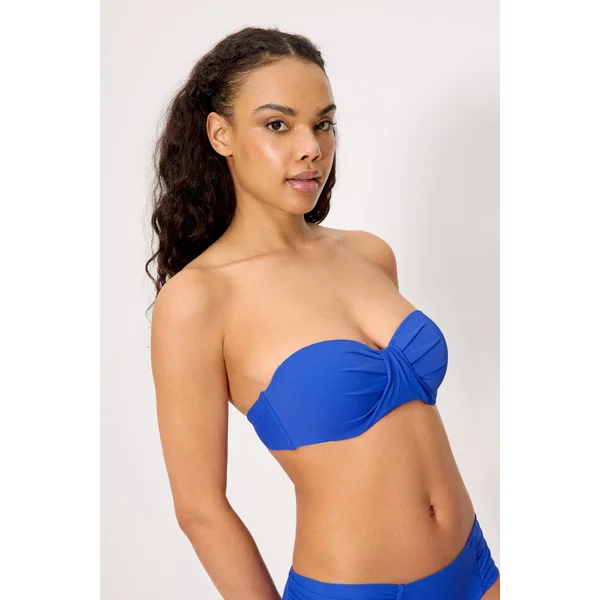 Haut de bikini bandeau bleu marine, bonnet C