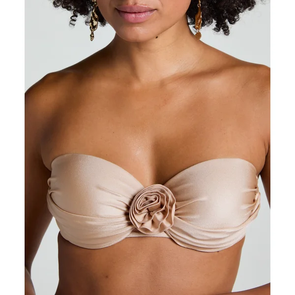 Haut de bikini bandeau Lima - Beige