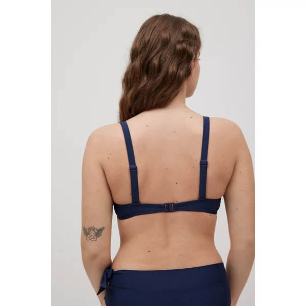 Haut de bikini marine bretelles larges bonnet C