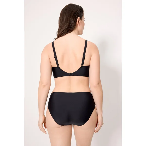 Haut de bikini noir amincissant, bonnets D et E