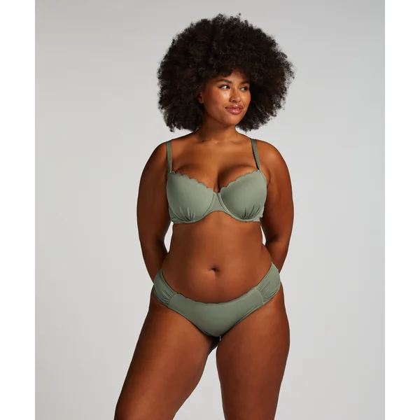 Haut de bikini préformé à armatures Scallop - Vert