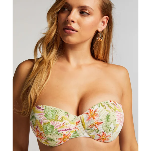 Haut de bikini push-up Tropics Taille A - E - Blanc