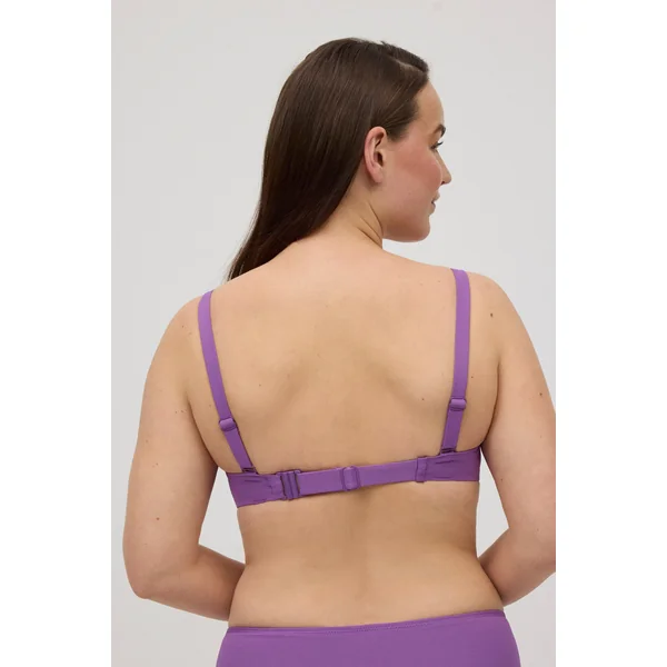Haut de bikini réducteur de contour réglable violet pour bonnets C et D