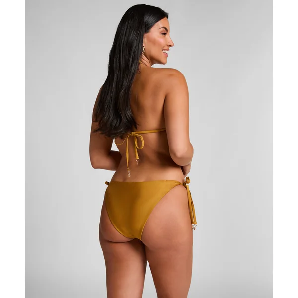 Haut de bikini triangle Boho - Jaune